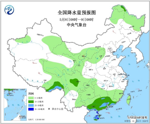 冷空气要撤啦！今日全国降水整体弱 华南仍有强对流