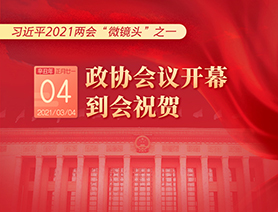 习近平2021两会“微镜头”之一：3月4日 政协会议开幕，到会祝贺