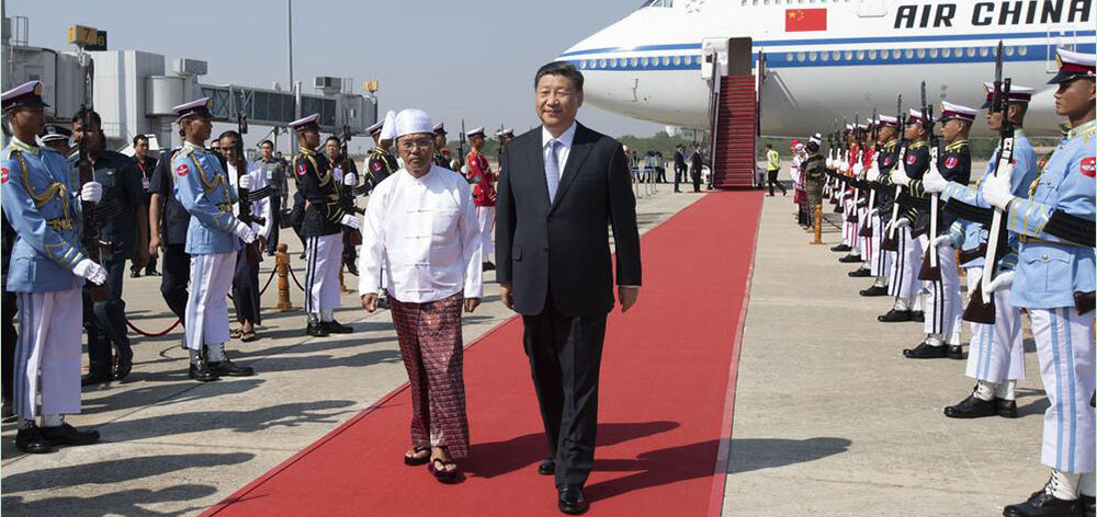 高清大图｜习主席新年首访 缅甸最高规格迎接！